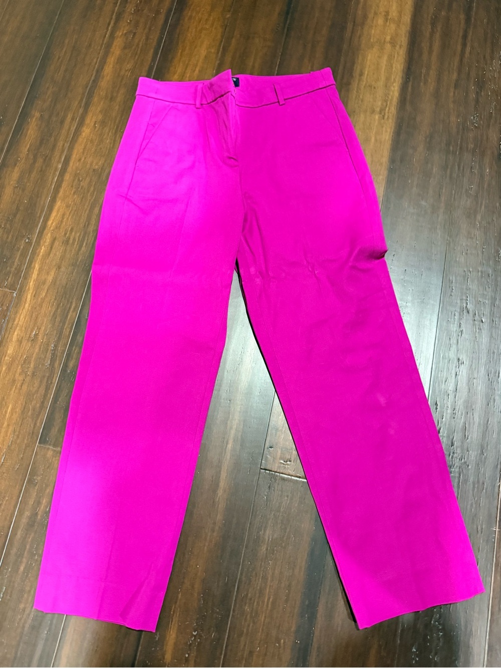 J. Crew Fuchsia Straight-Leg Jeans